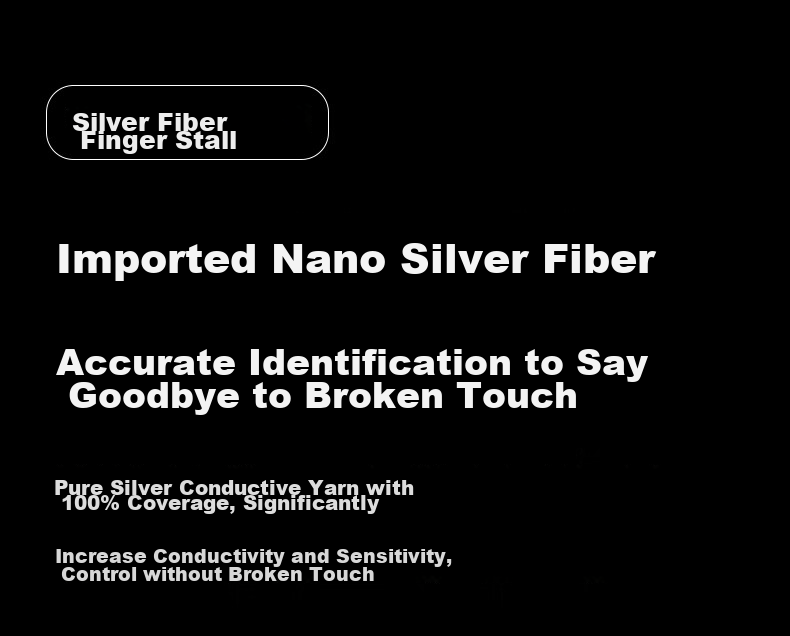 Игровые напальчники Masentek Silver Fiber, 4 шт., для мобильных игр, антискользящие, впитывающие пот, тонкие, дышащие