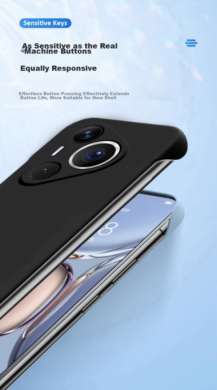 POZZO Ультратонкий матовый чехол для Huawei Pura70Pro/70Pro+, безрамочная защитная накладка для Huawei MateP70Pro, противоударный, с рассеиванием тепла, простой дизайн для мужчин и женщин, звездная ночь черный