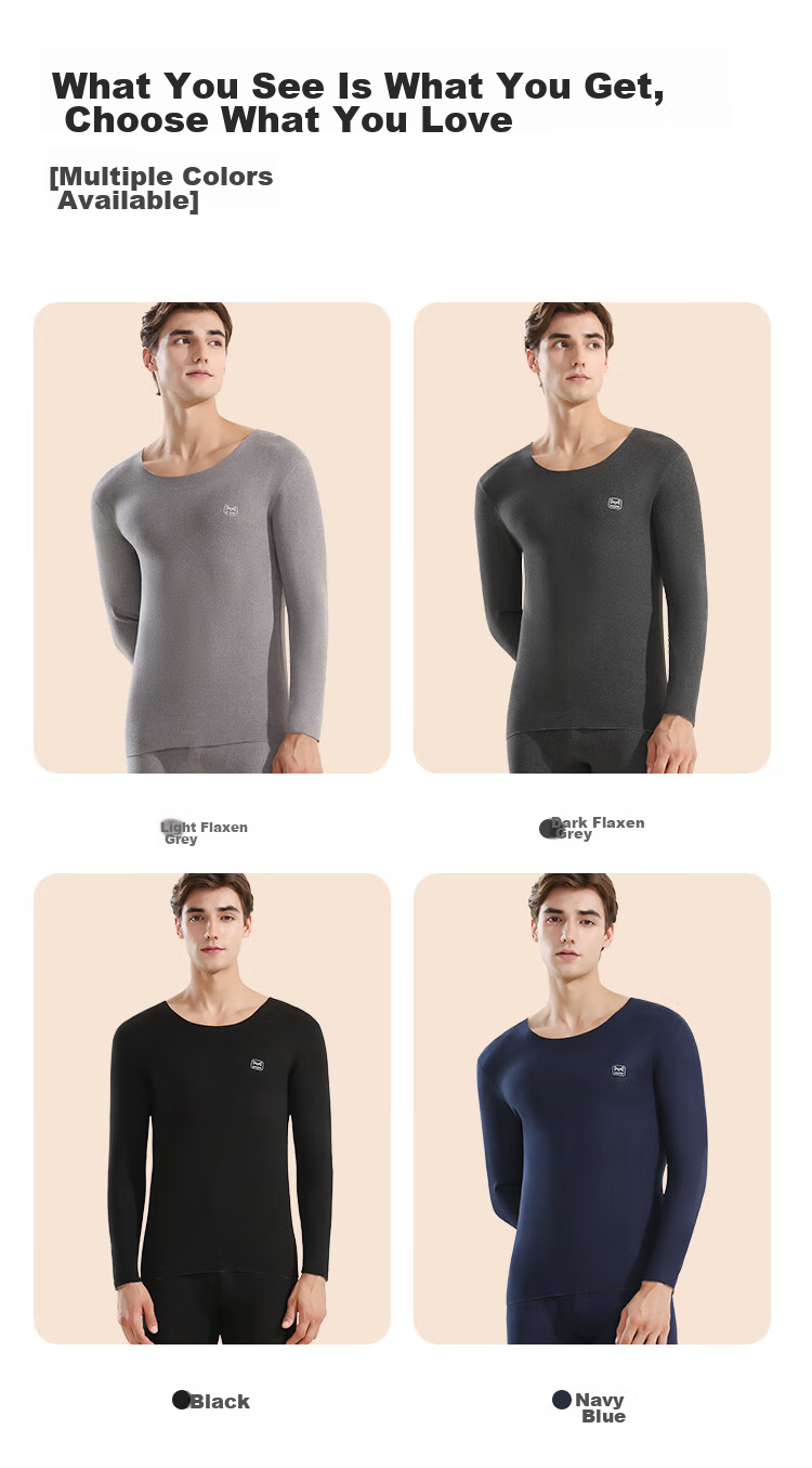 Мужское термобелье MiiOW с кашемиром и шелком, 7A антибактериальное, утепленное флисом, плотный комплект, темно-синий, 2XL
