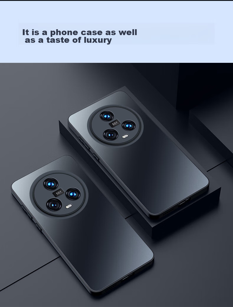 Чехол-накладка Mengxiangkejia AG Frosted для Honor Magic5, противоударный, с полной защитой объектива, ультратонкий, черный