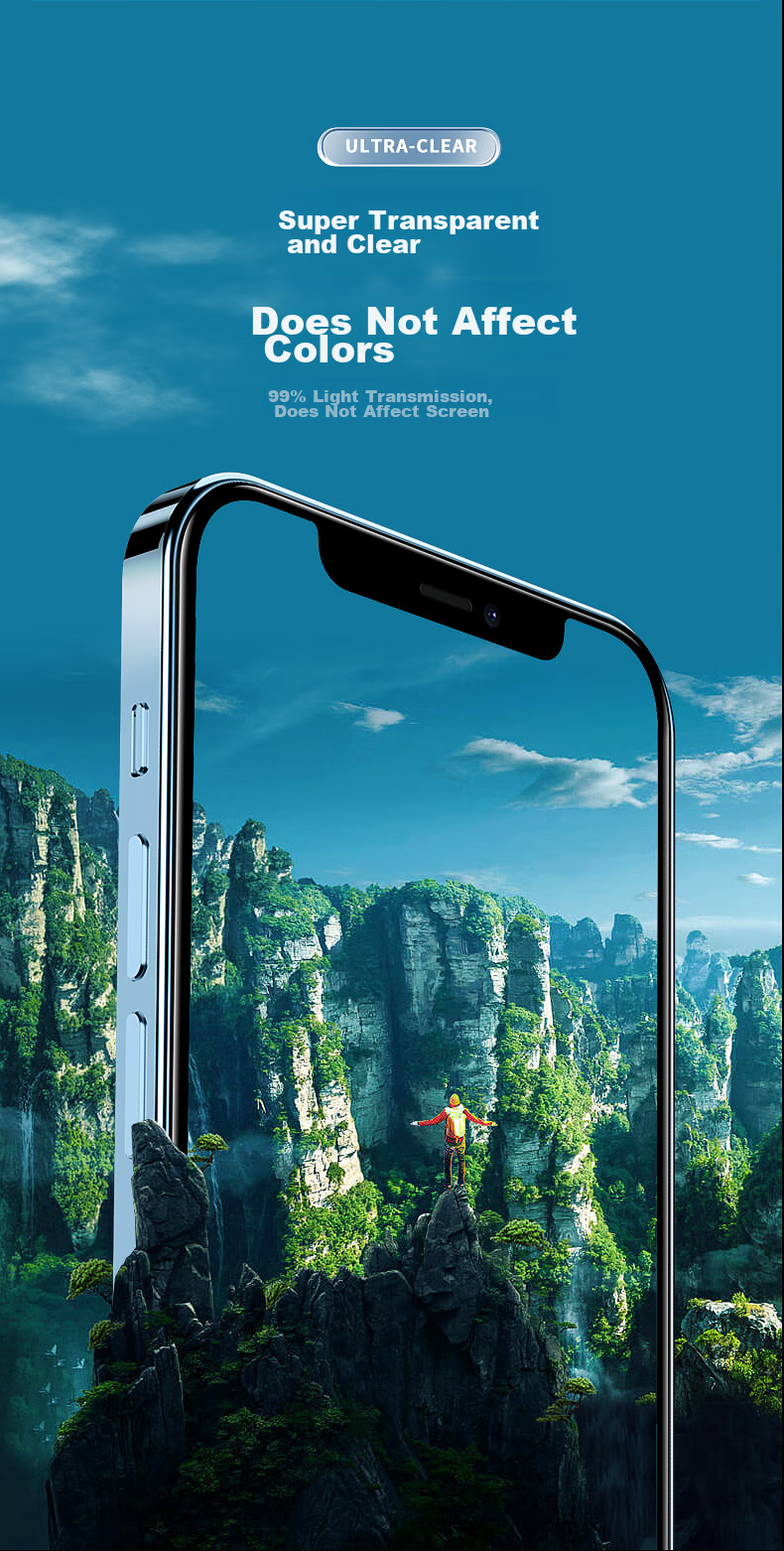 Защитное стекло Mofajiang 28° Ultra-Clear Privacy Screen Protector для Apple iPhone 13, противоударное, ультратонкое, антибликовое, 1 шт.