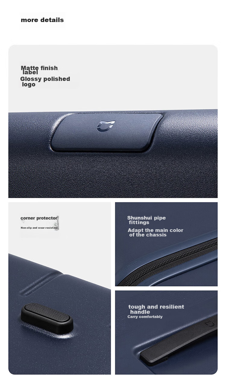 Чемодан Xiaomi Mijia Luggage, 28 дюймов, черный, PC, с кодовым замком