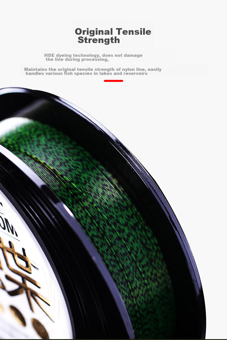 Леска SIMAGO Spotted Line Fishing Line, бионическая, с супер прочным тянущим усилием, невидимая нейлоновая леска для входа в воду, 110 метров, размер 3.0