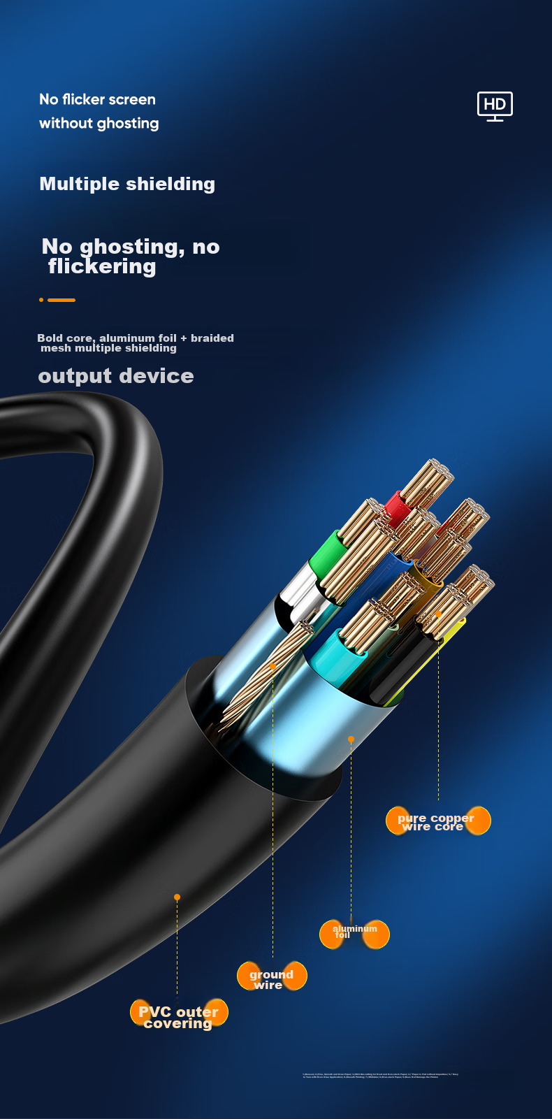 Кабель BIAZE VGA 3+6 Engineering-Grade, 5 метров, для подключения к монитору, проектору, ноутбуку, ТВ