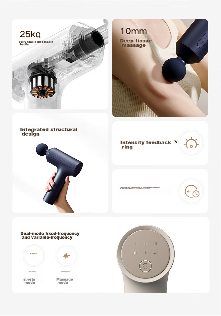 Массажный пистолет MIJIA Massage Gun 3, Xiaomi, сине-серый, для спорта и фитнеса, идеальный подарок