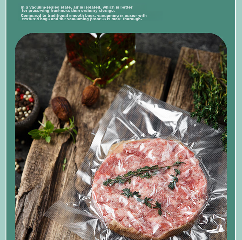 Вакуумный упаковщик Deli для дома и коммерческого использования, с пакетами для упаковки продуктов, безопасный пищевой материал, 28*35 см/50 шт., улучшенная версия