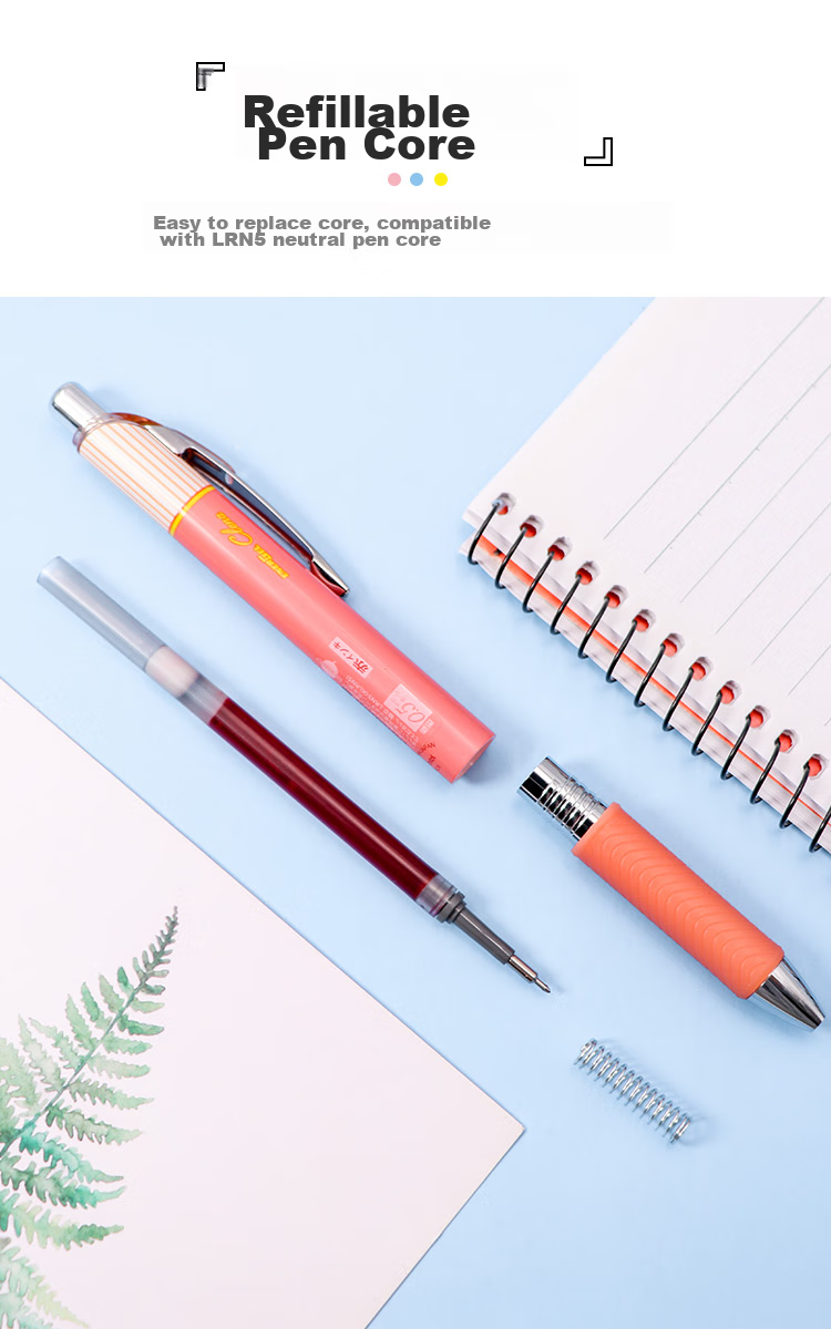 Pentel BLN75L Ручка гелевая автоматическая, 0.5 мм, черная