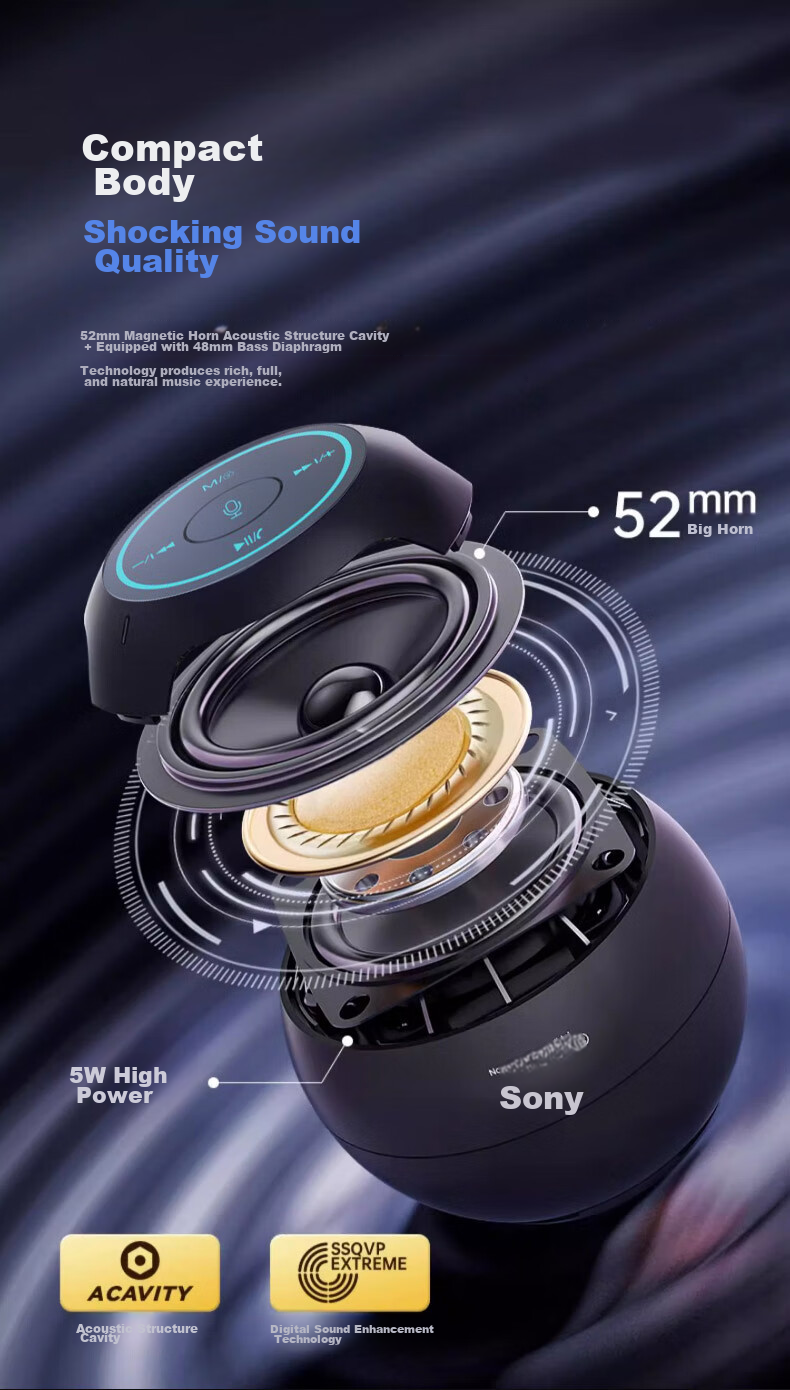 Умная Bluetooth-колонка Soaiy S35Plus с голосовым управлением AI, мини-портативная колонка для дома и автомобиля, устройство для приема платежей для детского образования и подарка пожилым людям