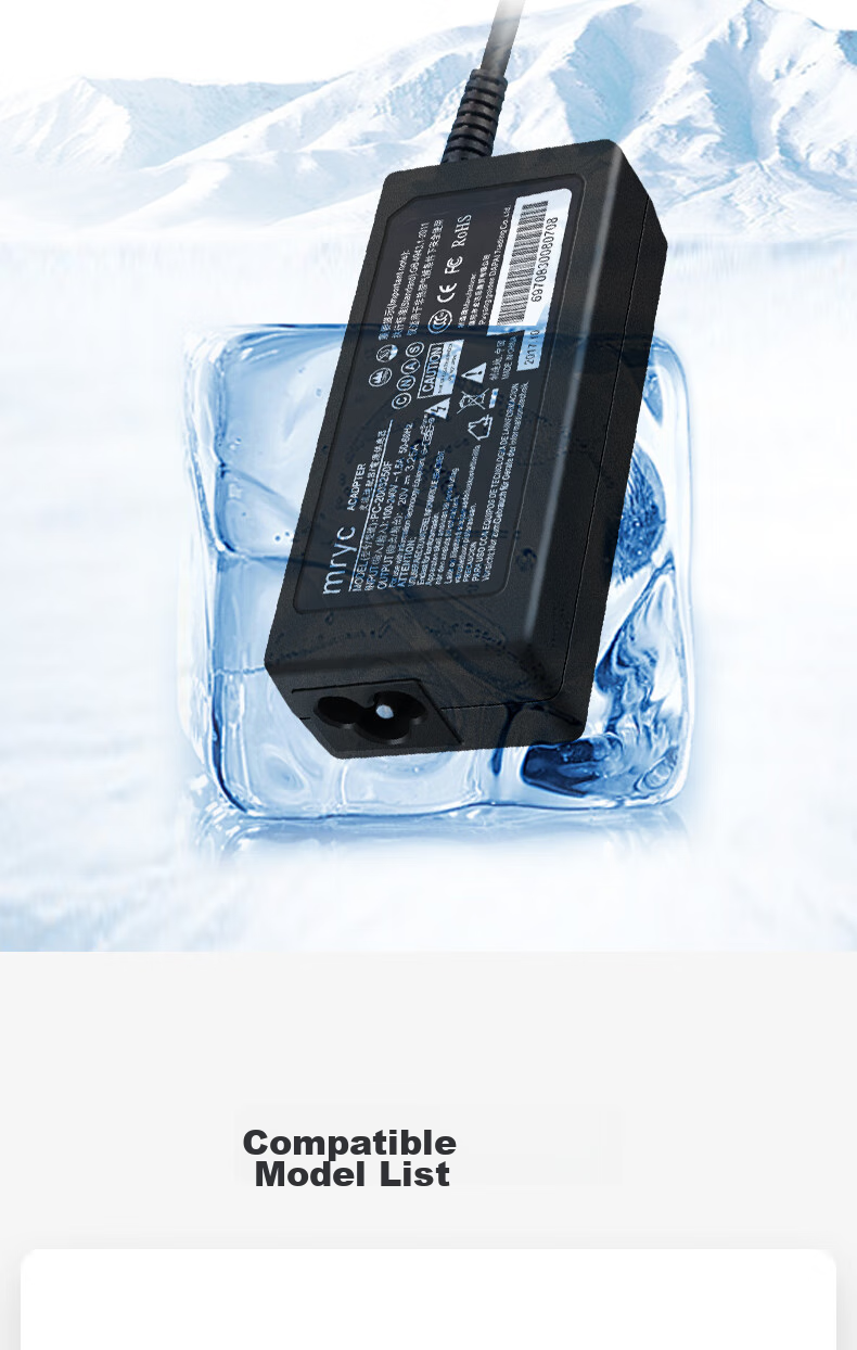 Зарядное устройство mryc HP Laptop Charger, 65W Type-C, 20V 3.25A, для ноутбуков