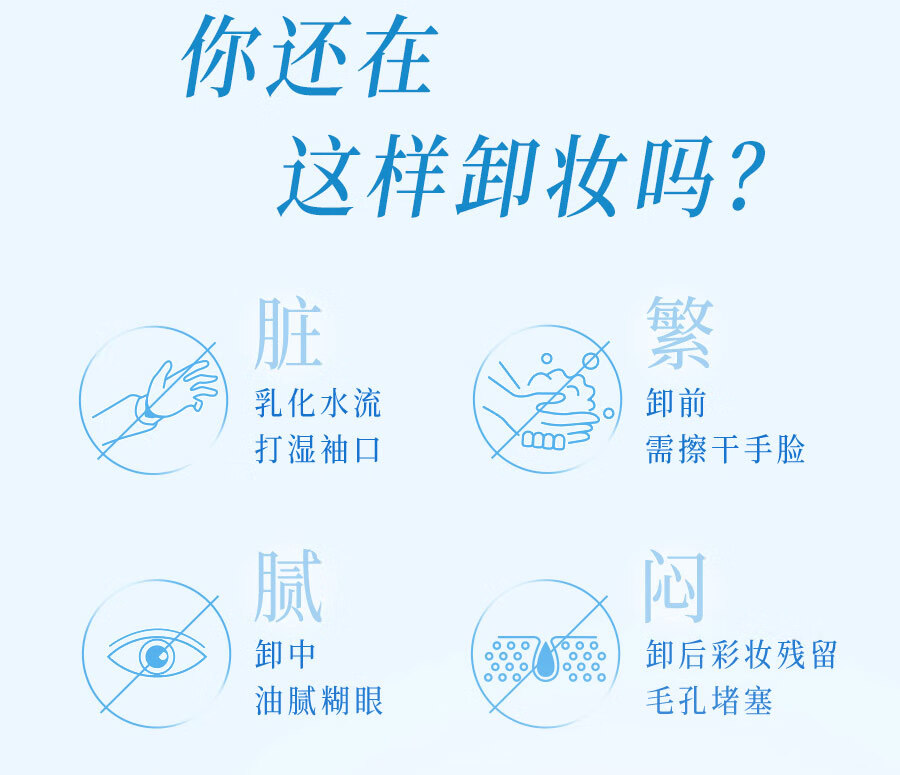 碧柔（Biore）自在轻透卸妆油油皮清爽型30ml 快速溶妆 便携试用