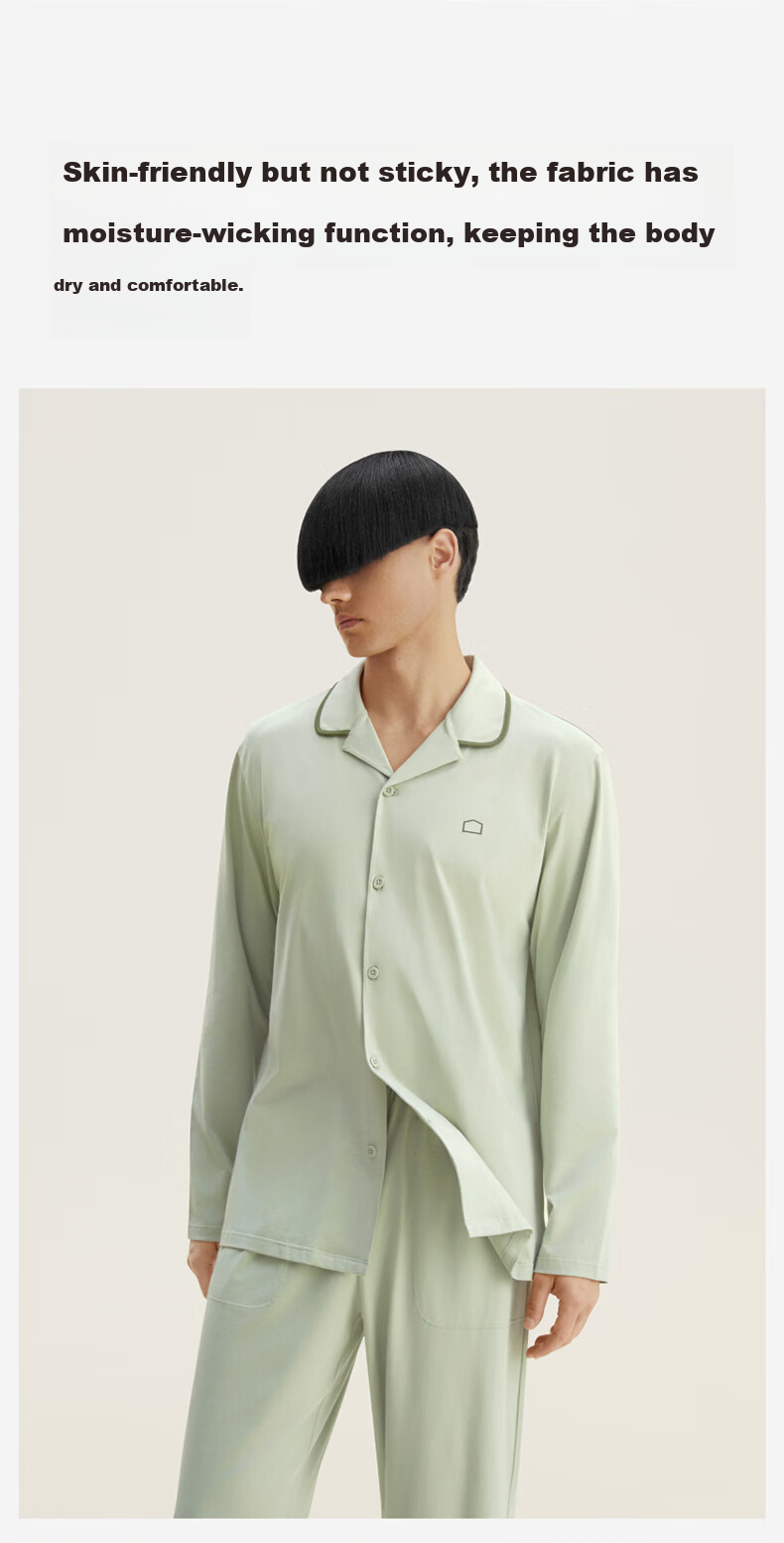 Мужская пижама Bananain Cotton 301H, комплект из чистого хлопка для пары, с длинным рукавом, для весны и осени, подарок на День святого Валентина