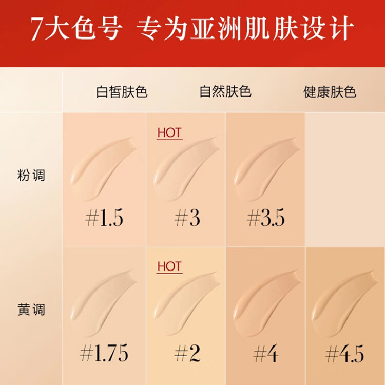 阿玛尼无痕持久粉底液2# 5ml 中小样持久遮瑕控油轻薄 