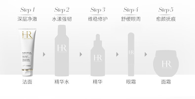 赫莲娜HR洁面泡沫125ml礼盒 洗面奶女洁面乳慕斯护肤品化妆品