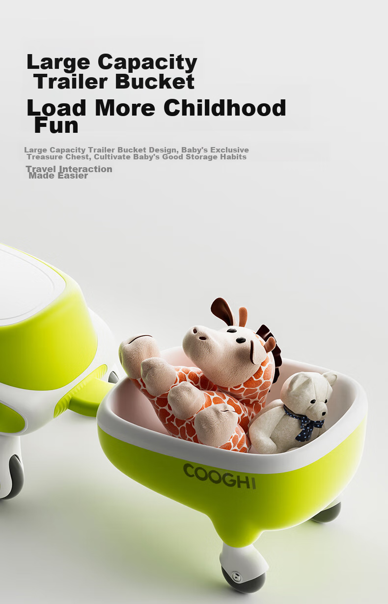 Детский электромобиль COOGHI Classic Green, для детей от 1 до 8 лет, грузоподъемность 100 кг, зеленый