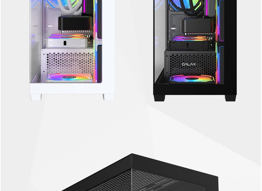 Компьютерный корпус Yingchi Aurora 3-M White (M-ATX/360мм), белый, с панорамным обзором