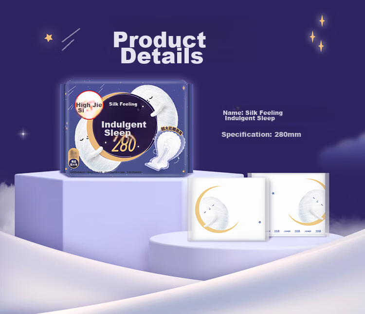 Kotex [Long Night Care] Silk-Like Free Sleep Sanitary Napkins, 280mm, 8 Pieces, Daytime Use Menstrual Pads