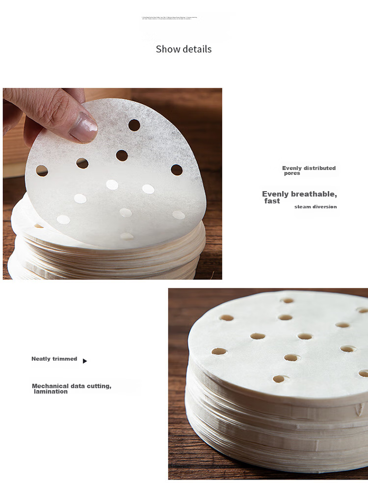 Бумага для пароварки MAXCOOK, перфорированная, 500 листов, диаметр 8.9 см