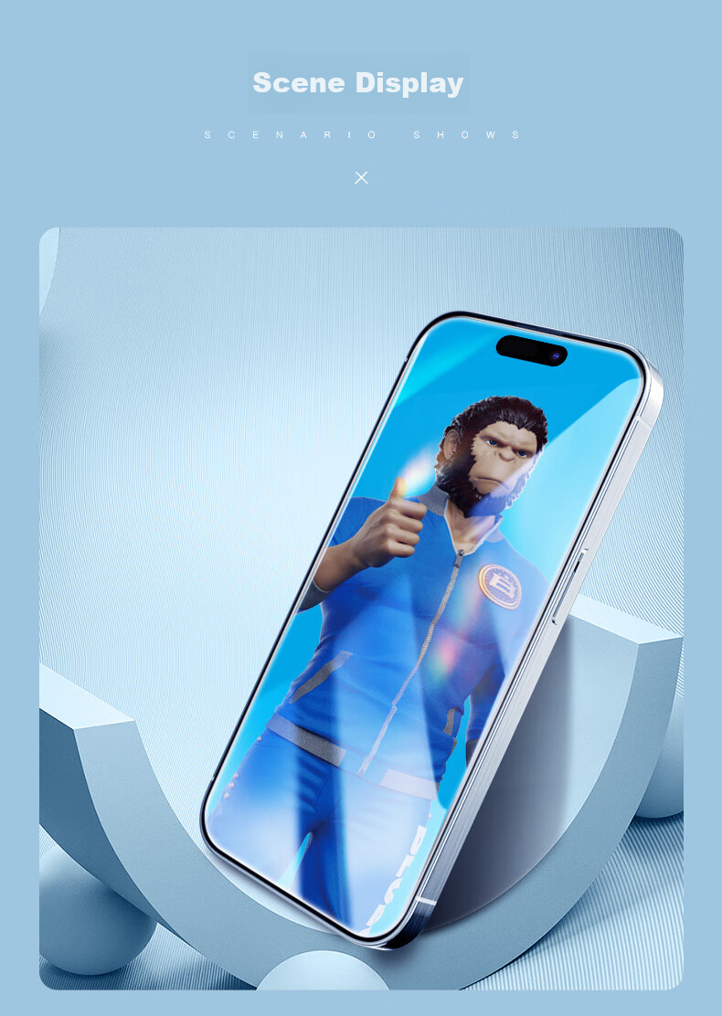 Защитное стекло для iPhone 16 Plus/15 Plus
