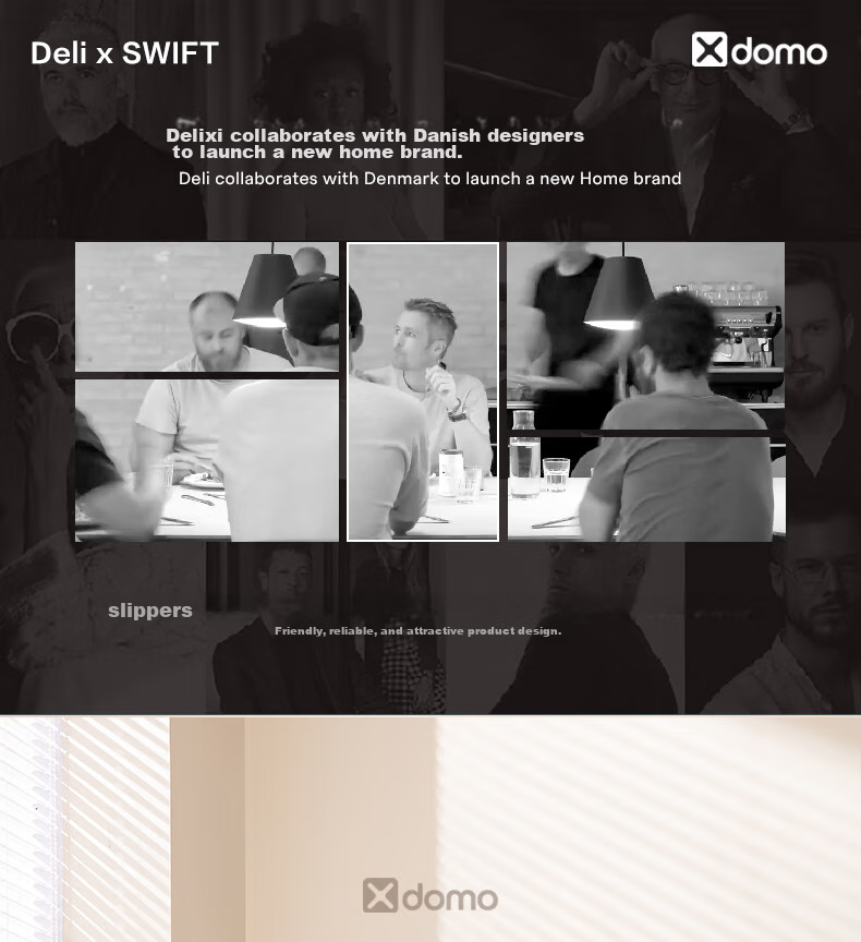 Органайзер для хранения Deli Xdomo XDM14, большой, светло-серый, с крышкой, 32.6x22.2x18.2 см