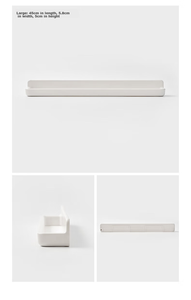 Органайзер MUJI ABS настенный для полотенец и тапочек, белый, длина 45 см