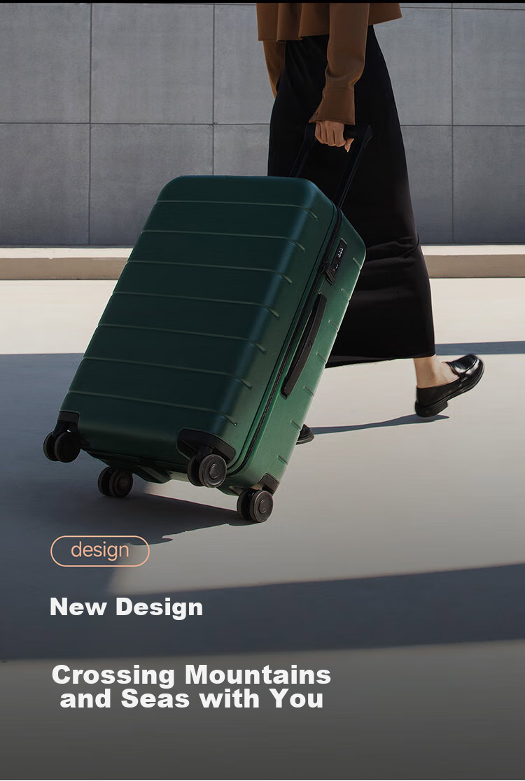 Чемодан Xiaomi Mijia Luggage, 20-дюймовый ручная кладь, поликарбонатный, с кодовым замком, бежевый