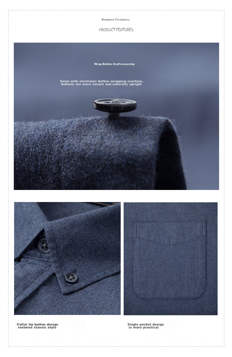 Мужская рубашка с длинным рукавом