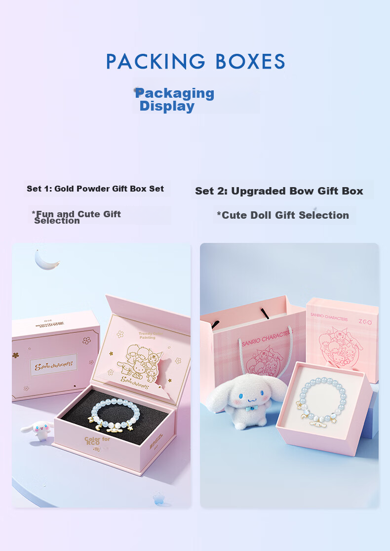 Браслет Chaosehui Sanrio My Melody, кристаллический, с бусинами, подарок девушке на День рождения, День Святого Валентина, 6021