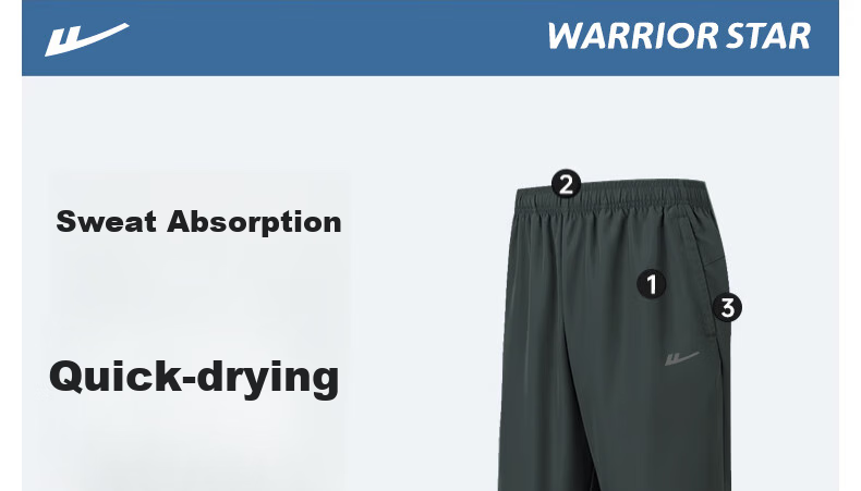 Мужские спортивные шорты Warrior, летние, быстросохнущие, дышащие, из ледяного шелка, повседневные