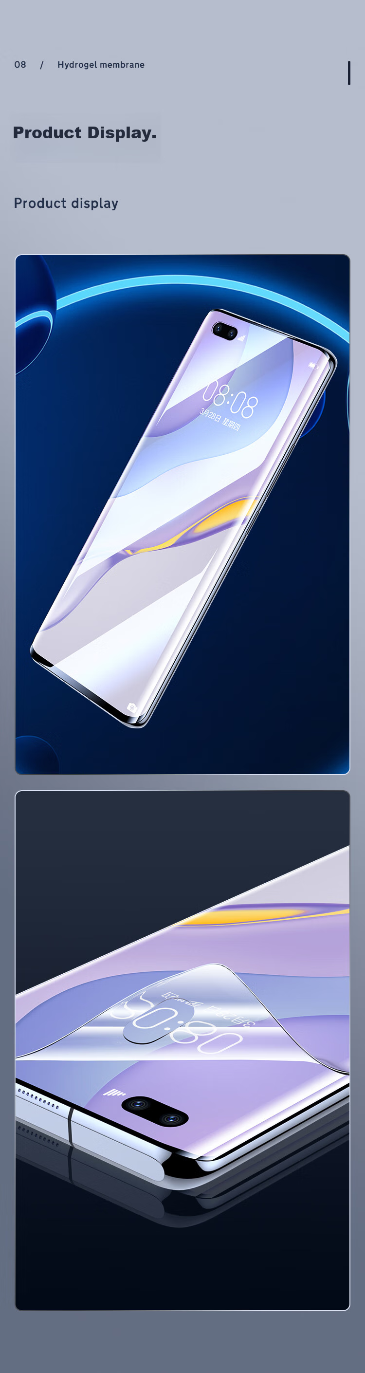 Гидрогелевая пленка Yisika для Huawei Nova 7 Pro, Honor 30 Pro/+ (2 шт.), защита экрана от царапин и отпечатков пальцев
