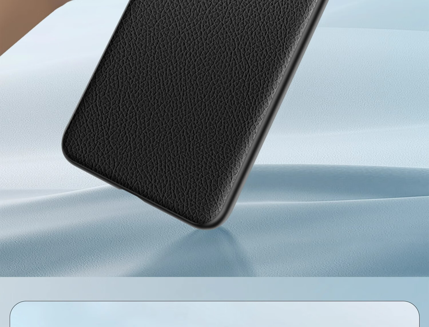 Чехол-накладка DIVI для Huawei Pura70, из натуральной кожи, противоударный, черный
