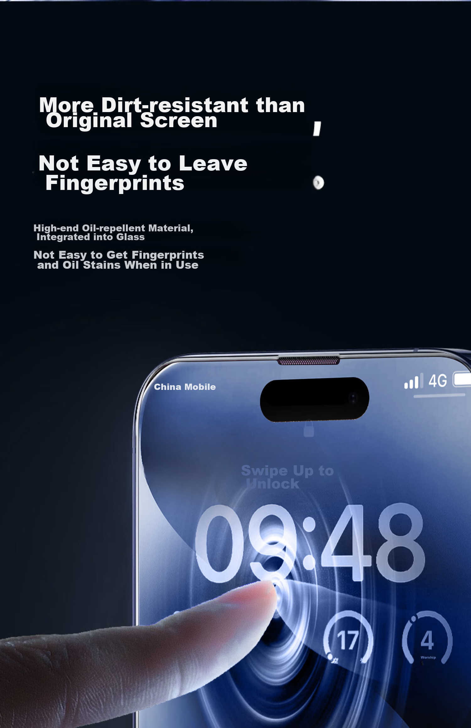 Защитное стекло DIVI для Apple iPhone 16 Pro Max, прозрачное, противоударное, антибликовое, 2 шт.
