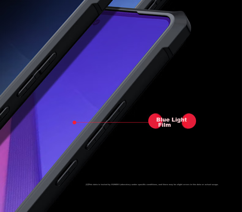 Противоударный чехол Xundd для Vivo IQOO 11/11S с защитой камеры, полупрозрачный, черный