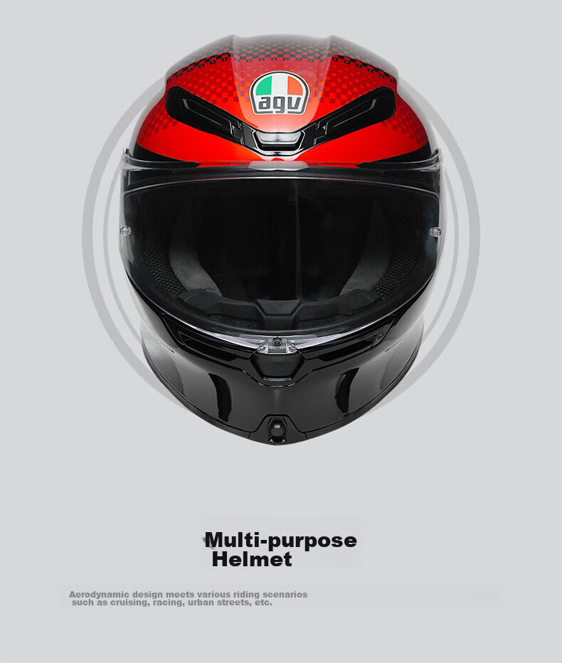 Мотошлем AGV K6S, карбоновый, интеграл, серый матовый, размер M (55-56)