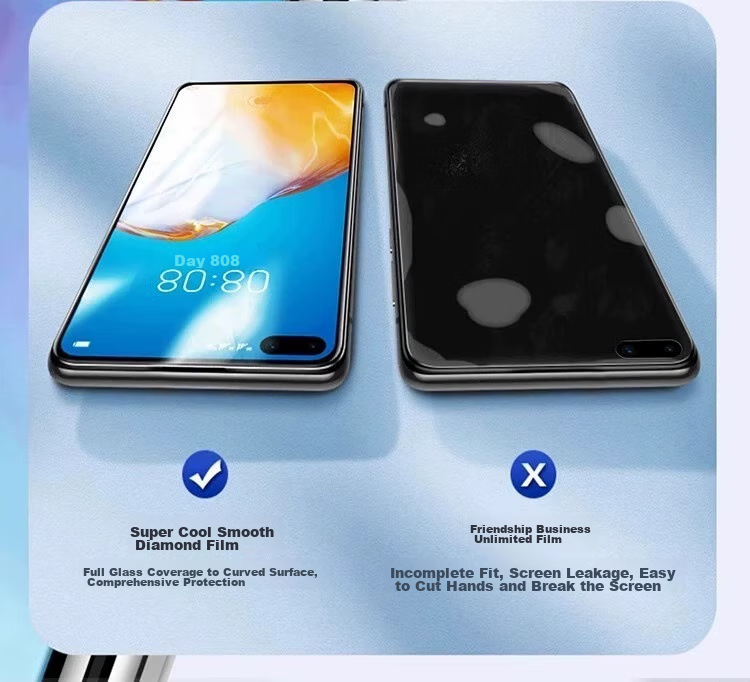 Защитная пленка DIVI [28° True Privacy] для Huawei P60, антибликовая, гидрогелевая, полноэкранная, противоударная, устойчивая к царапинам