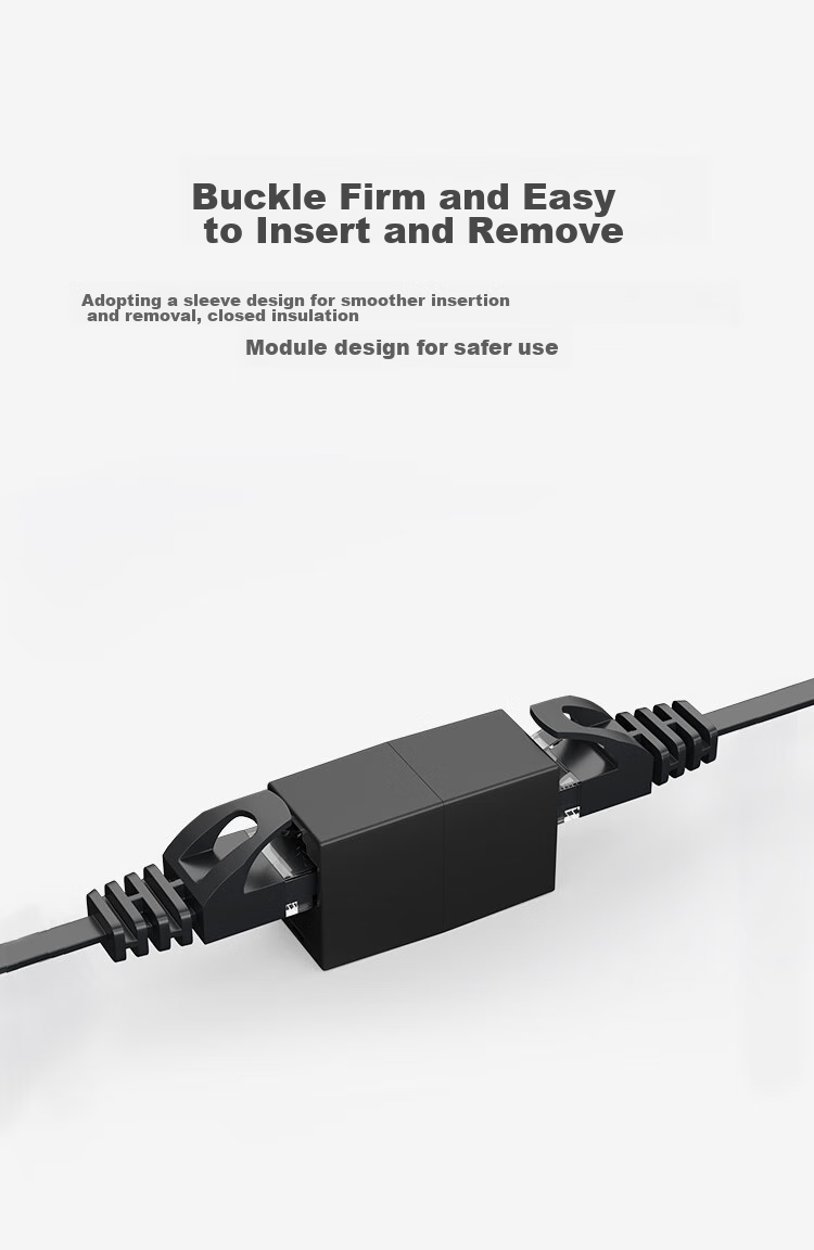 Сетевой соединитель HAILE HT-300E, Gigabit Ethernet, прямой, модуль с двумя портами RJ45, совместимый с Cat5e/Cat6
