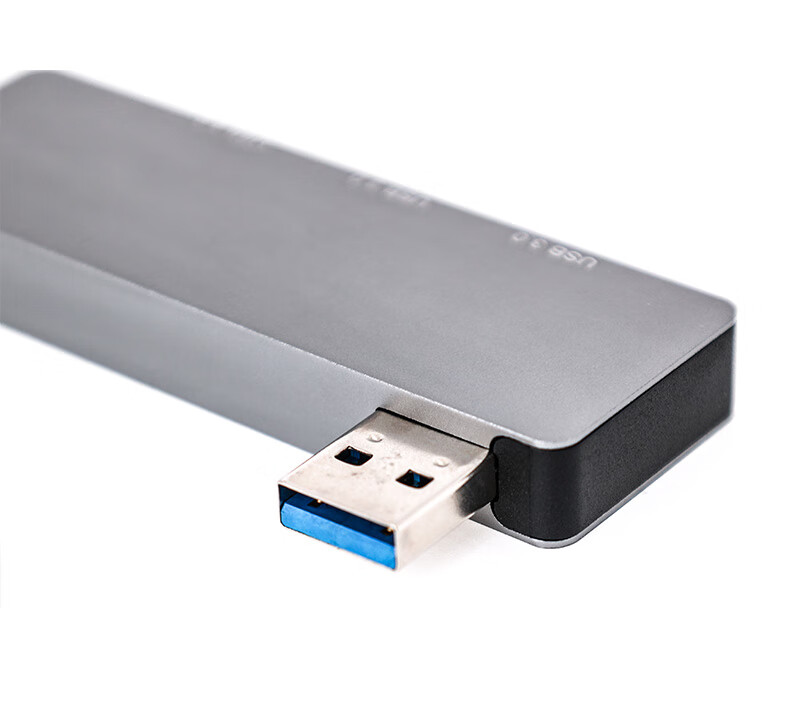 USB-хаб Youlianxing YLX-RS3624AR, 4 порта USB 3.0, прямой штекер, алюминиевый сплав, серый