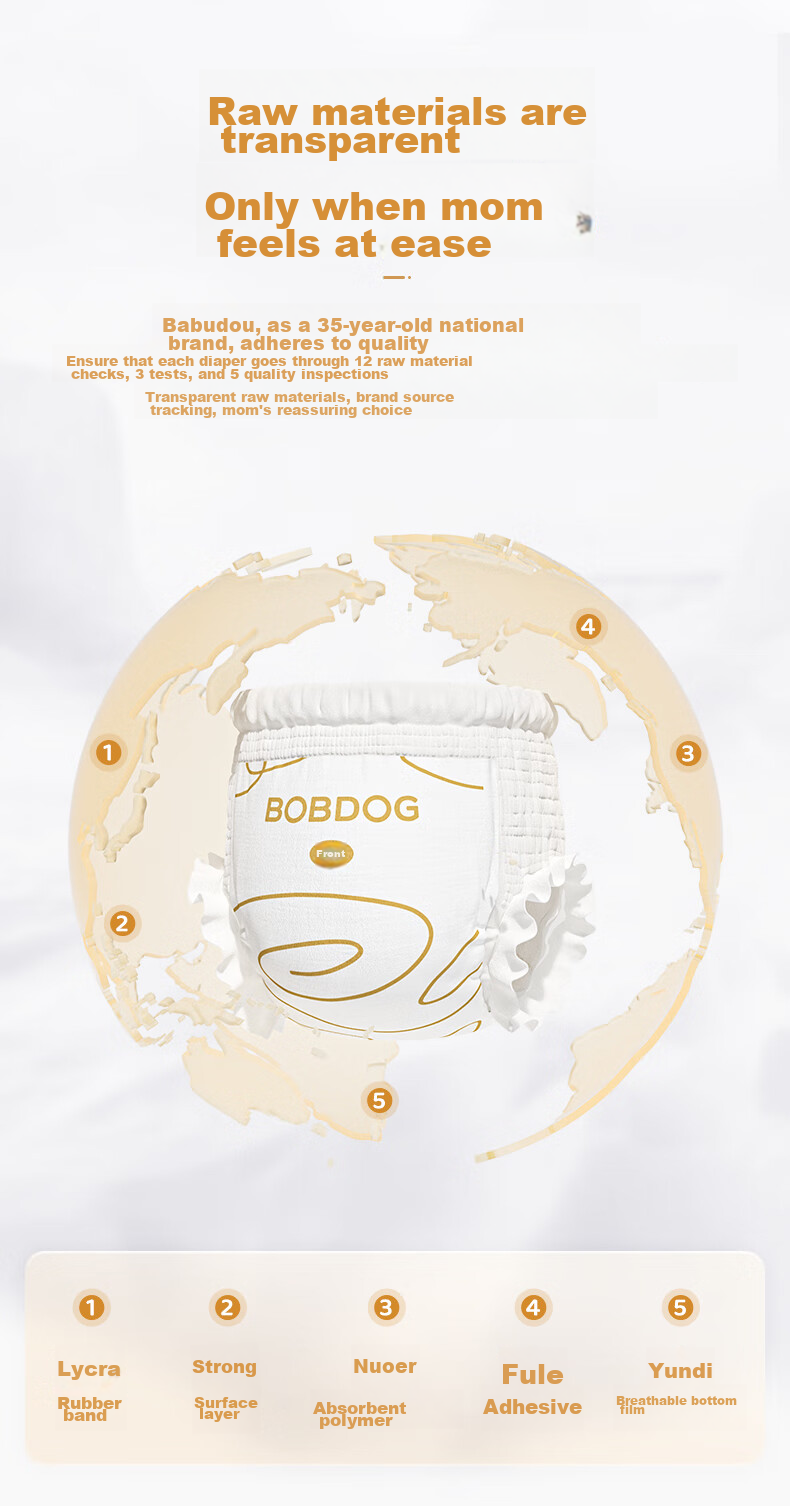 Подгузники-трусики BOBDOG Snow Aurora, XXL, 40 шт., 15-18 кг