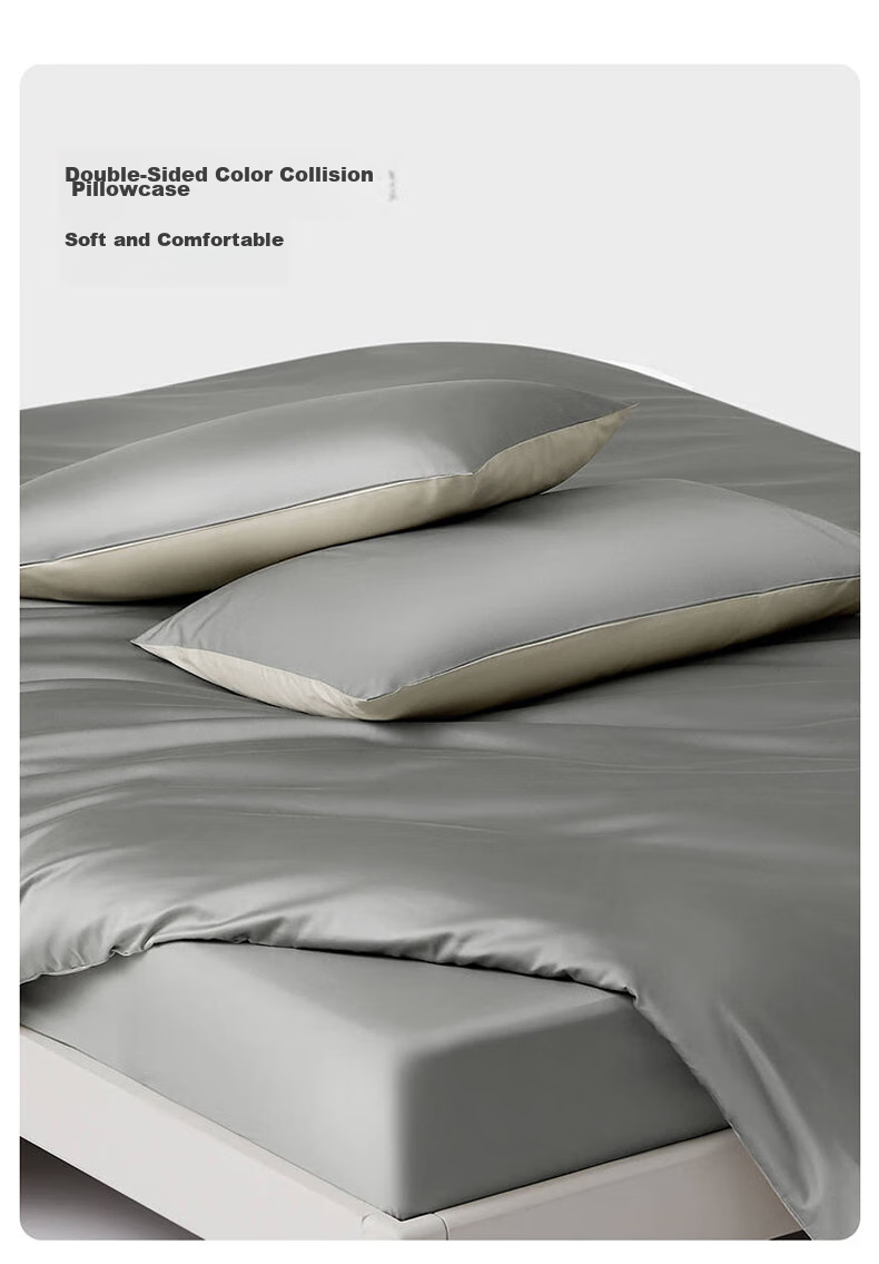 Комплект постельного белья LOVO Luolai, Luxury 100S Long-Staple Cotton Sateen, 4 предмета, хлопок, 1.5 метра, версия JINGDONG