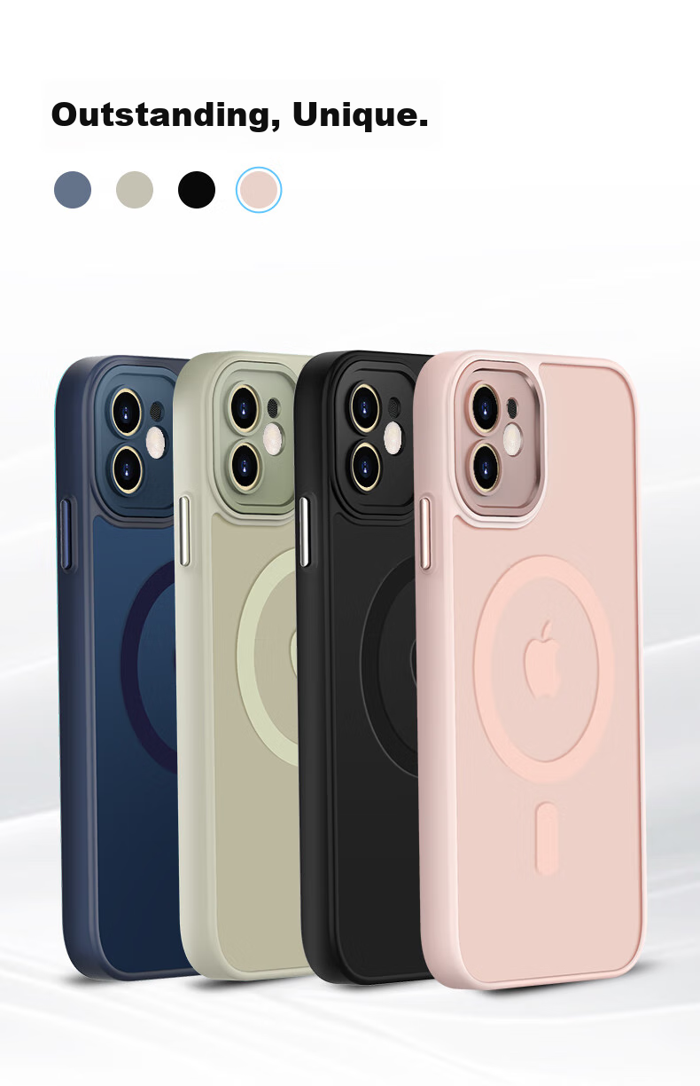 Чехол KEKLLE для iPhone 11, магнитный, с беспроводной зарядкой, противоударный, синий