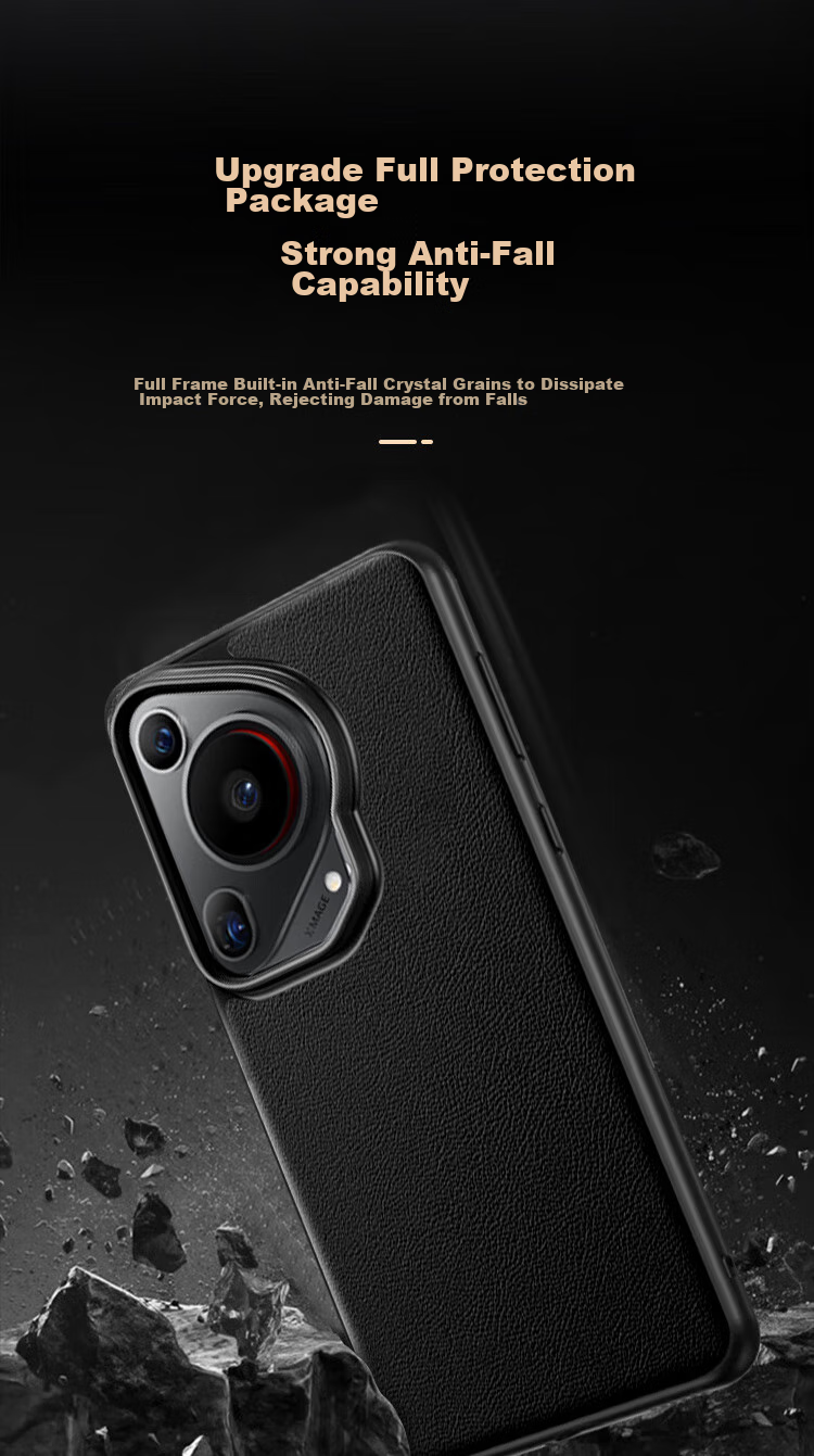 Чехол-книжка из кожи для Huawei P70 Ultra