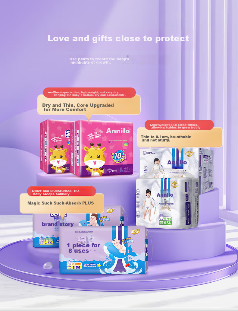 Подгузники-трусики Anerle Magic Absorbent XL 40 шт. (12-17 кг), дышащие, с высокой впитываемостью, для ночного использования
