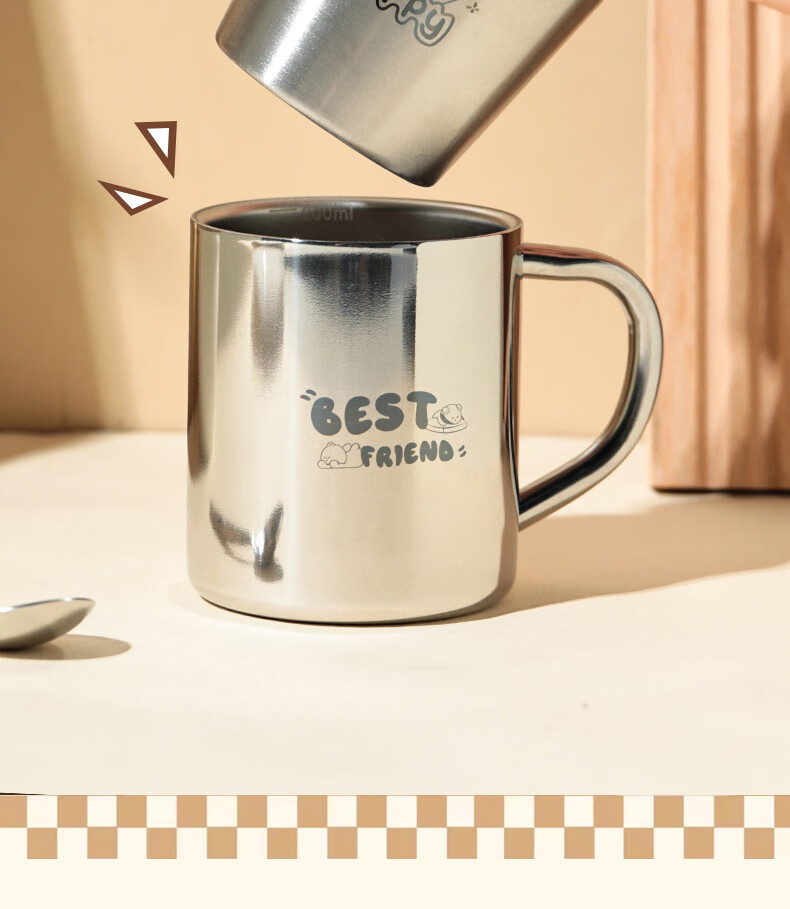 Детская двойная миска Corn из нержавеющей стали 304, коническая, в корейском стиле, с защитой от ожогов, для дома, супа, 14 см, 1 шт.