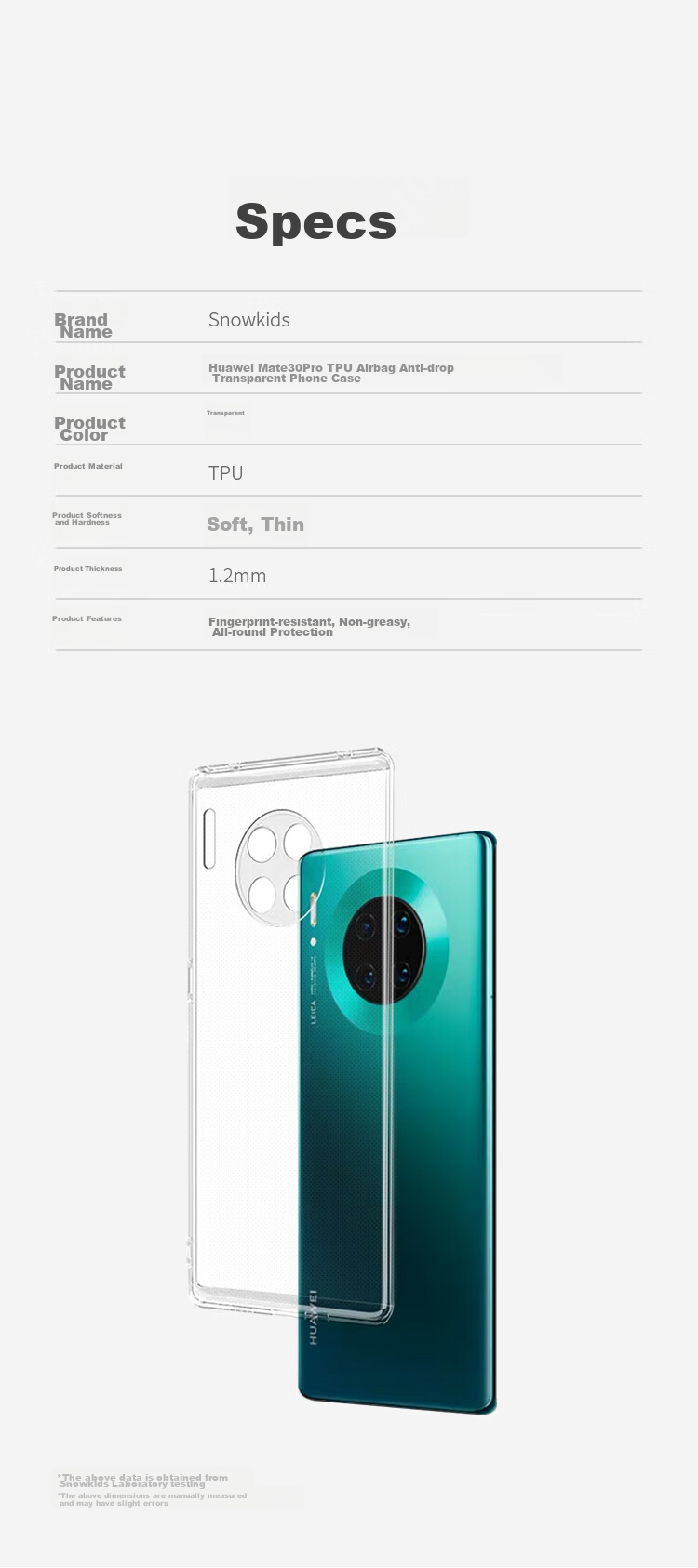 Прозрачный чехол для Huawei Mate 30 Pro