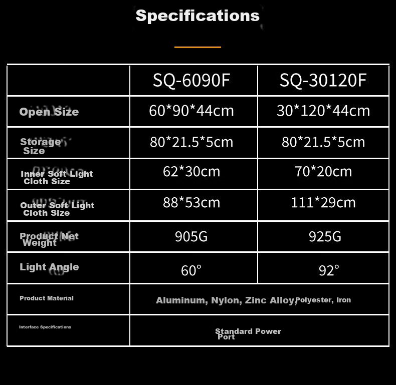 Софтбокс TARION SQ-6090F, 60x90 см, для прямой трансляции, студийной фотосъемки, с сотовой решеткой