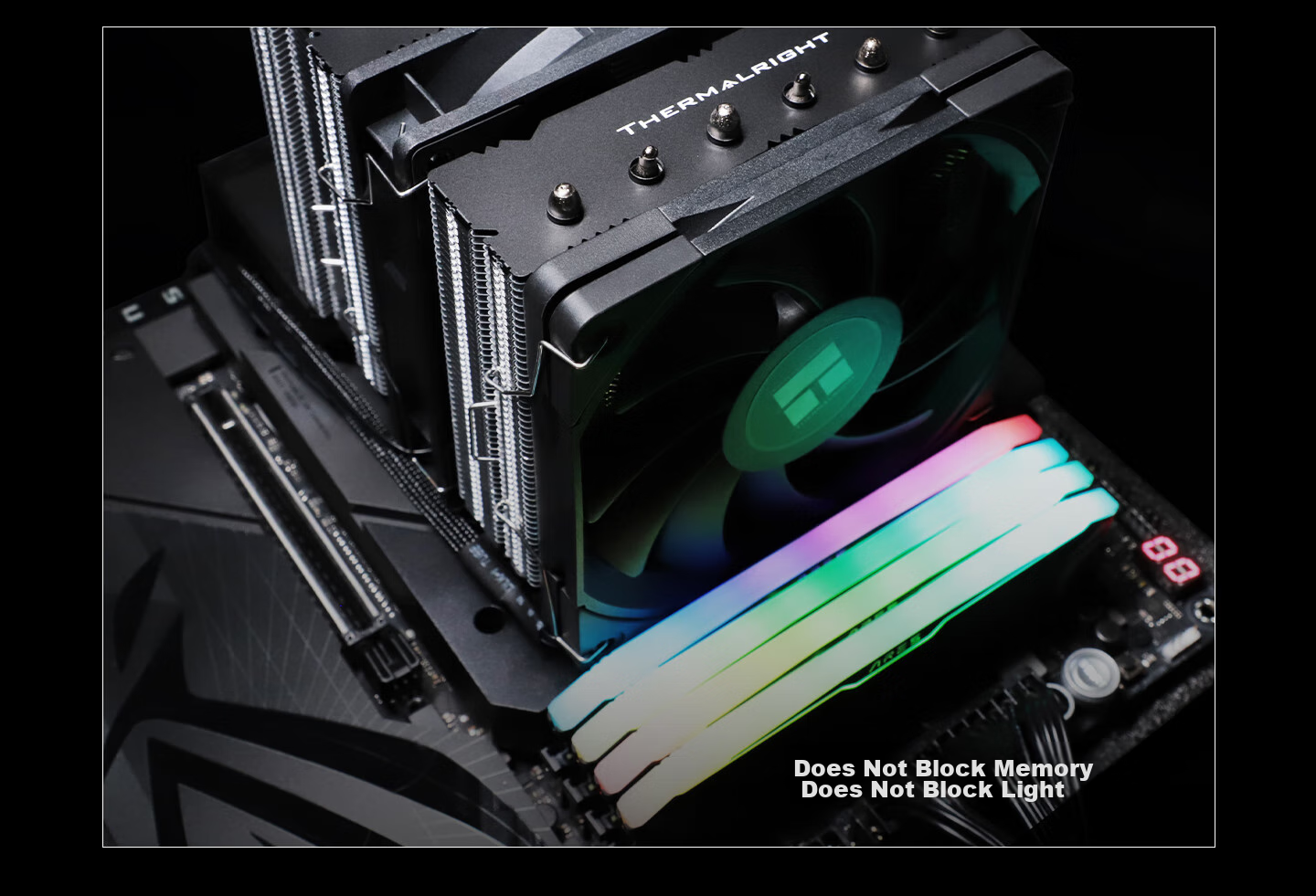 Система охлаждения Thermalright Royal Knight 120 SE, двухбашенный воздушный кулер с 6 тепловыми трубками AGHP GEN 5.0, без помех для памяти, RK120 SE