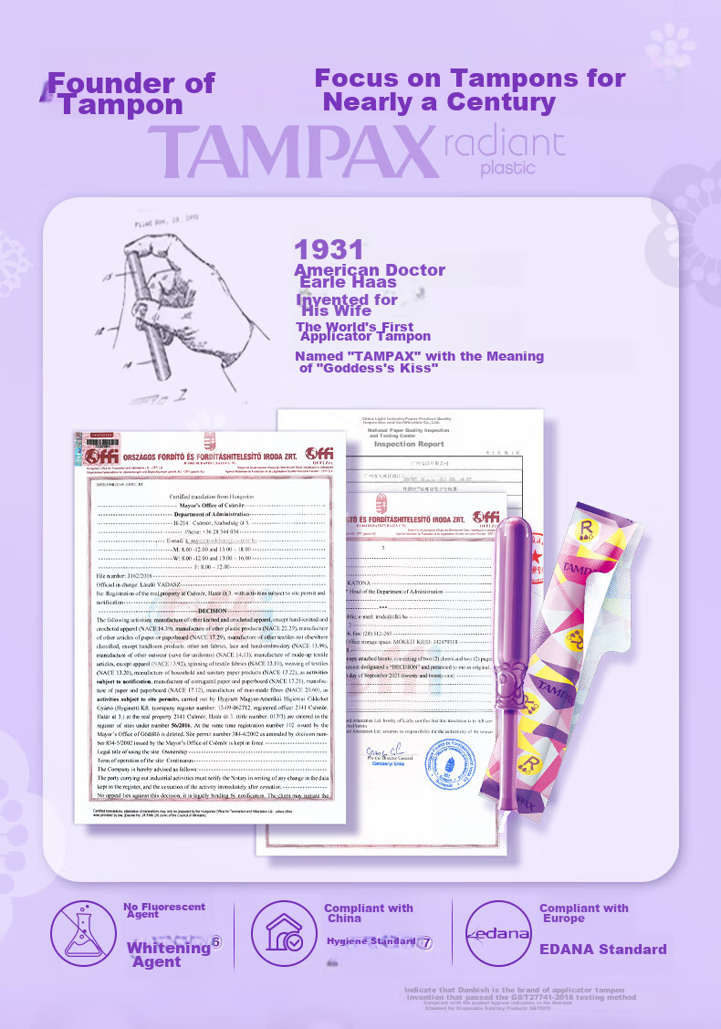 Тампоны TAMPAX Easy-Insert Long, 21 шт. (14 Regular + 7 Extra Flow), для критических дней, продается JD
