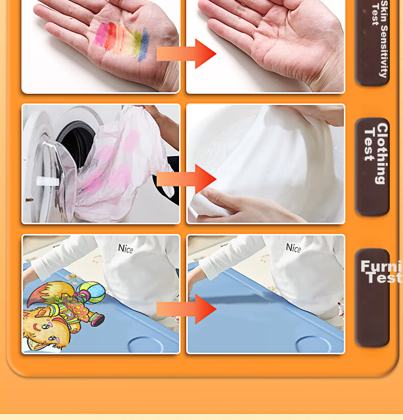 Набор смываемых фломастеров Touch mark, 24 цвета, с штампами, для детей, обучающие рисунки, легкий захват для малышей, подарок на выпускной