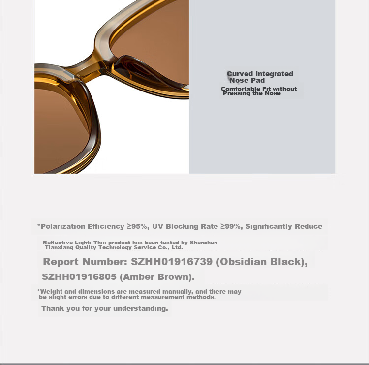 Солнцезащитные очки Xiaomi Mijia Square Polarized Sunglasses, унисекс, с защитой от УФ-лучей, черные