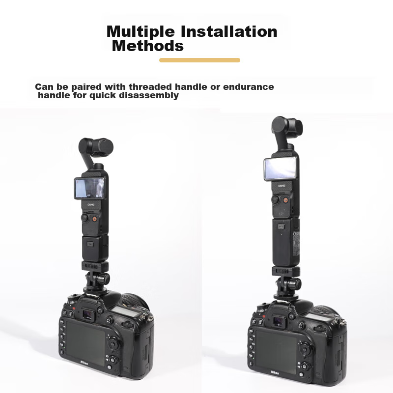 Крепление для стабилизатора Qiye для DJI Pocket 3, холодный и горячий башмак, аксессуар для камеры