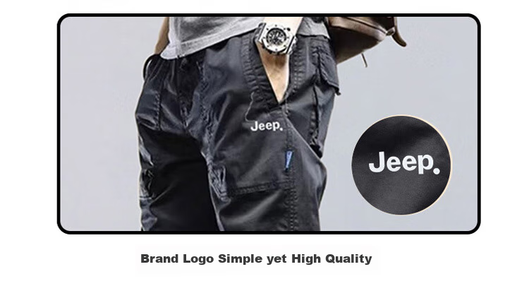 Мужские брюки JEEP Cargo, осенне-зимние, зауженные, модные повседневные брюки цвета хаки, размер 29